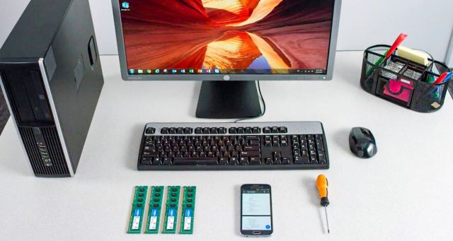 Componentes y herramientas de instalación para la memoria RAM